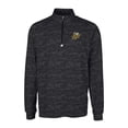 thumbnail image 2 of Men's Cutter & Buck Black Baldwin Wallace Yellow Jackets Traverse Camo Print Stretch Quarter-Zip Pullover Top, 2 of 3
