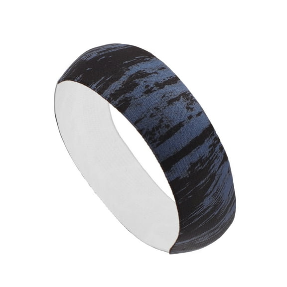 Unique Bargains 1 Pc Tie-Dye Headband for Yoga Black Blue