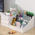 thumbnail image 4 of Organizador de cosméticos y joyas, diseño espacioso, perfecto para baños, tocadores, tocadores y encimeras Adepaton CZMR-ST35-3, 4 of 5