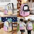 thumbnail image 3 of DISNIMO 3 in 1 School Backpack Set, Marble Print 17 Inch Lightweight Backpack and Pencil Case Set for Primary Junior High Students, 17 Inch School Bag with Insulated Lunch Bag Set for Boys Girls, 3 of 7