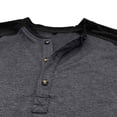 thumbnail image 6 of Zshosam Men's Henley Shirts Long Sleeve Basic Pullover Shirt Lightweight Button T-Shirts(Grey,S), 6 of 7