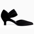 thumbnail image 2 of Ladies' low-heeled kitten-heeled pointed-toe sandals with a hollow-out design, elegant party and wedding shoes, 2 of 4