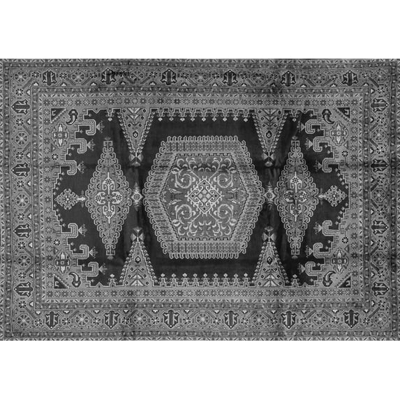 Ahgly Company Indoor Rectangle Persian Gray Traditional Area Rugs, 2' x 4'