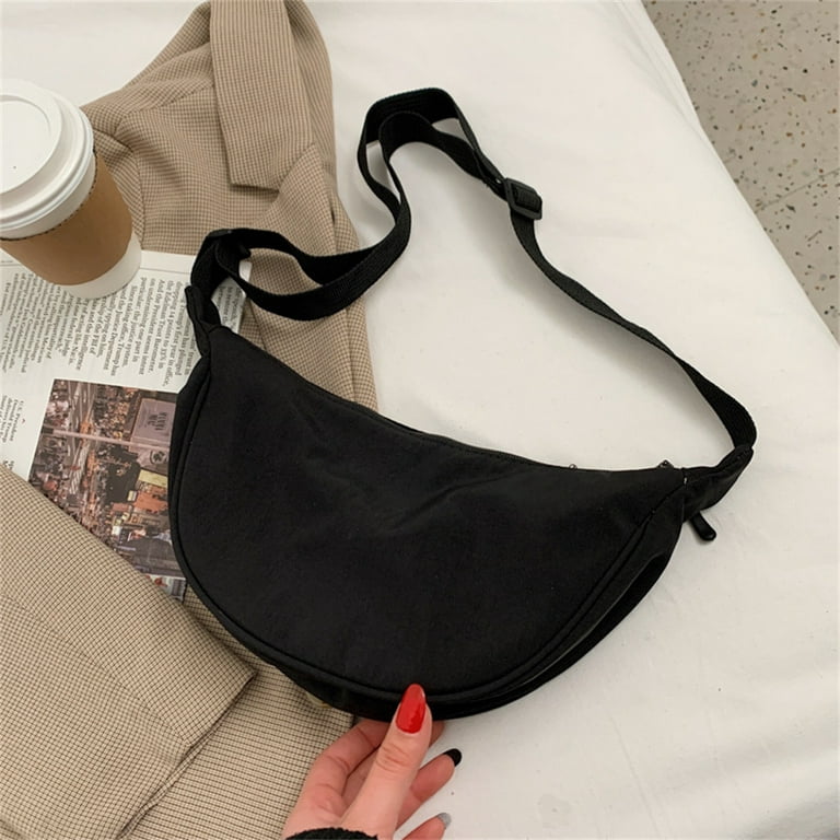 Yuanbang Leather Crossbody Bag Women's Shoulder Bag Small Handbag Modern Bags with Wide Shoulder Strap Bags for Women with 2 Interchangeable Shoulder