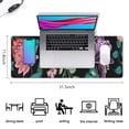 thumbnail image 5 of Long Mouse Pads for Desk,Pioneer Flower Floral Print Pattern Desk Mats on Top Of Desks, Desk Mouse Pad Extra Large with 3mm Non-Slip Base and Stitched Edge for Gaming,Office,Work,Home 31.5"x11.8", 5 of 6