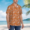 thumbnail image 3 of Fotbe Halloween Mummy Camisa Hawaiana para Hombre Unisex – Camisa Casual de Verano con Botones de Manga Corta de Algodón y Lino,3X-Large, 3 of 7