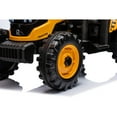 thumbnail image 4 of 24V JCB Ride on Excavator Toy, 3 in 1 Ride on Tractor Truck with Remote Control, Battery Powered Ride on Bulldozer Kids Electric Vehicles with Front Loader Bulldozer, Digger, Adjustable Seat, Yellow, 4 of 6