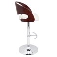 thumbnail image 3 of LumiSource Pino Mid-century Modern Height Adjustable Barstool, 3 of 7