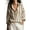 Khaki, variant on Rexolia Women's Striped Button Down Shirt Regular Fit Long Sleeve Business Casual Black L