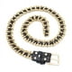 thumbnail image 1 of 1 Uds (dorado, 105cm) cinturón metálico para mujer, cinturones de cadena de cuero tejido a mano de tendencia ancha, cinturones de cintura de Metal para mujer, cadena de cintura ajustable para vestido, 1 of 5