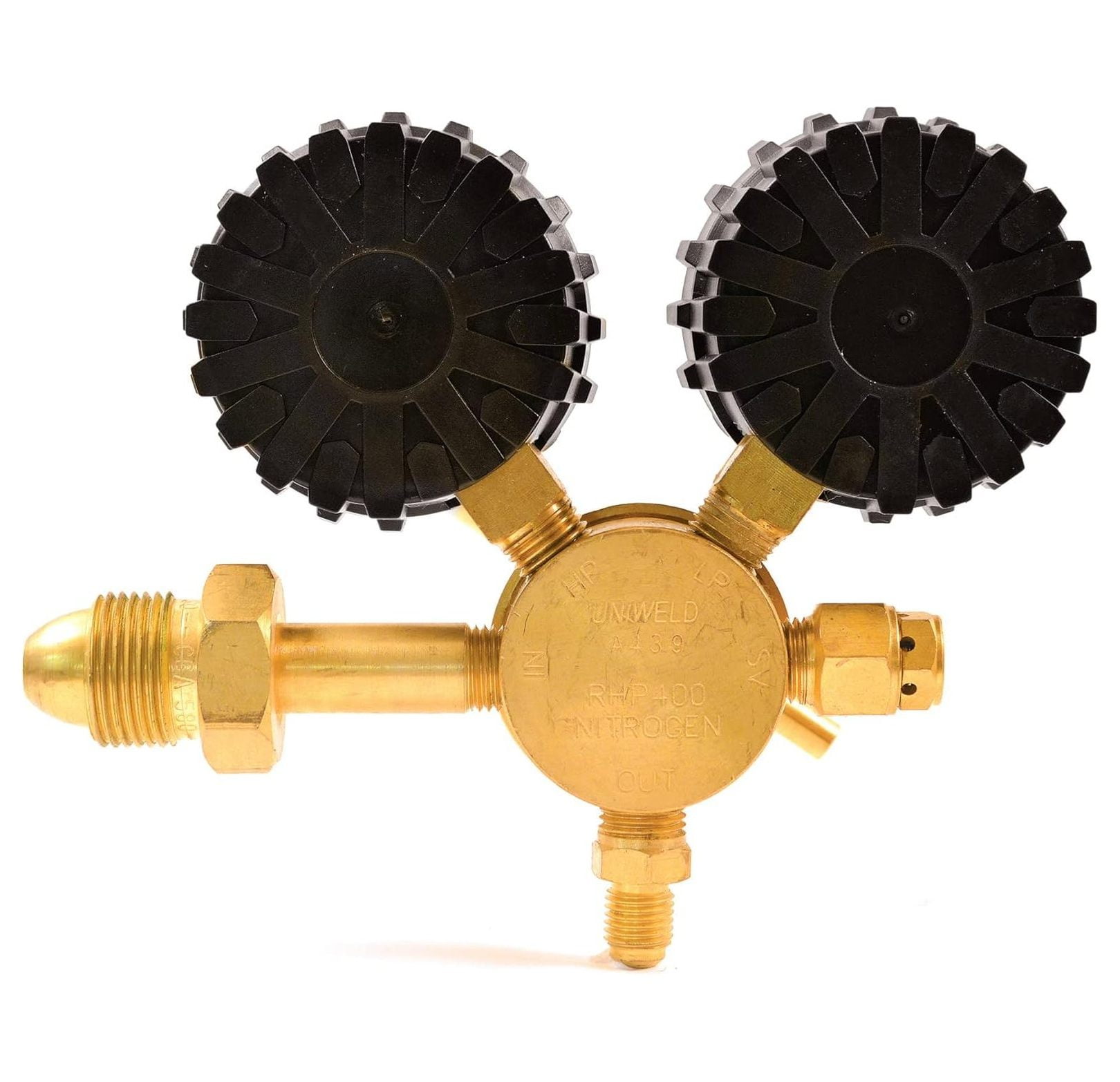 RHP400 Nitrogen Regulator with 0-400 PSI Delivery Pressure, CGA580 Inlet Connection and 1/4-Inch Male Flare Outlet Connection