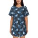 thumbnail image 1 of Fotbe Funny Sharks Conjunto de Pijama Estampado para Mujer, 2 Piezas, Ropa de Dormir con Camiseta de Manga Corta y Shorts Suaves-Large, 1 of 6