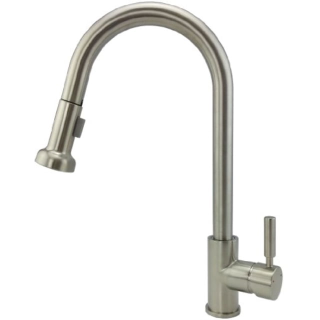 Details about   Kitchen Faucet Sink Pull Out Sprayer Swivel Spout Brushed Nickel Stainless Steel 