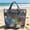 Gray Small, variant on AUNVITO Mesh Net Beach Tote Bag, Large Capacity Ventilated Sand-Proof Shoulder Handbag for Summer Swimming Travel Outdoor, 1pc