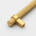 thumbnail image 2 of GlideRite 3 in Screw Center Solid Steel Bar Pull Cabinet Handle Pull (Pack of 10) - Brass Gold, 2 of 3