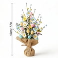 thumbnail image 4 of Deeceymbur Artificial Easter Egg Tree Potted Plants Sunproof No Maintenance for Home Spring Party Indoor Outdoor Decor, 4 of 7