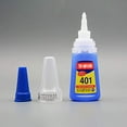 thumbnail image 3 of Super Glue Dries Instantly, 401 Strong Instant Adhesive Bond Transparent All-Purpose Universal for Plastic Wood Metal Rubber Leather Manicure DIY Crafts（20g/0.7oz）, 3 of 8
