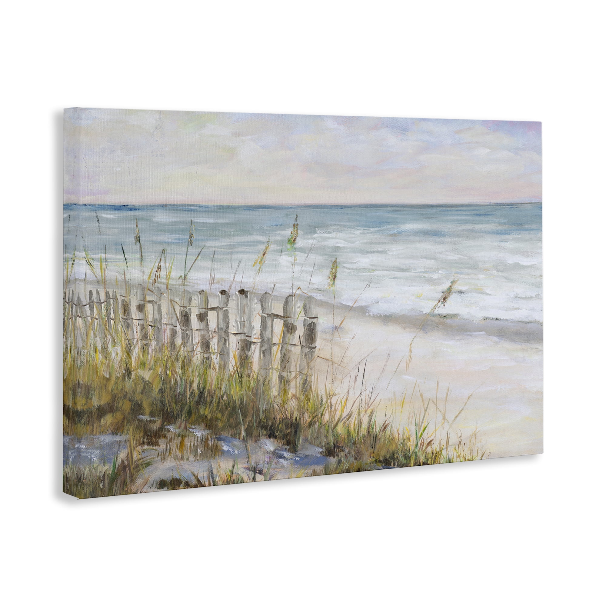 Stupell Industries Beach Tide Pools Landscape Painting Gallery Wrapped Canvas Art Print Wall Art, 24 x 16