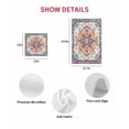 thumbnail image 7 of Boho Orange Blue Kitchen Dish Towels for Drying Dishes Set of 4, Boho Vintage Geometric Art Ethnic Waffle Weave Microfiber Hand Tea Bathroom Towels Quick Dry & Absorbent Towel 12x12, 7 of 7
