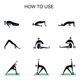thumbnail image 4 of Bloque de yoga para yoga, pilates para ayudar al equilibrio, la flexibilidad, el apoyo y la profundización de las posturas. MFZFUKR CPB-DE-SSW316-3, 4 of 5