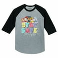 thumbnail image 1 of Tstars Boys Unisex Gift for Kids Paw Patrol Stay Safe Kids Shirt Nickelodeon Birthday Party Gift 3-4 Sleeve Baseball Jersey Toddler Shirt, 1 of 5