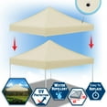 thumbnail image 4 of Sunny 10' x 10' Beige Instant Outdoor Canopy, UV Resistant, 4 of 10