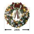 thumbnail image 3 of 24inch DIY Star Wreath  New Year Decoration, Frontdoor Wreath 50LED for All Occasions, 3 of 9