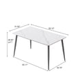 thumbnail image 3 of bokifol Dining Table,Kitchen Table,for Dining Room,Seats 4-6 People,Modern Farmhouse,Heat-Resistant Surface,Quick Assembly, 3 of 8