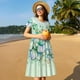 thumbnail image 4 of Balery Succulent Vestidos sueltos de manga corta para mujer, vestidos de verano 2025, vestidos casuales de corte A con vuelo., 4 of 6