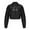 Black, variant on Fall Jackets for Women 2025 Solid Long Sleeve Button Lapel Cropped Leather With Pocket Moto Biker Slim Winter Coats