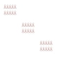 thumbnail image 2 of Paquete de 10 llaveros multifuncionales Wosthever Oro rosa Type1 NO1, 2 of 6