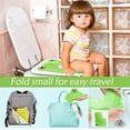 thumbnail image 4 of Asiento de inodoro plegable tipo rana (verde), viaje para niños/bebés, asiento de inodoro para niños fácil de transportar, 4 of 5