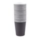 thumbnail image 4 of 20 vasos de papel (9 oz) - Colores lisos para catering de cumpleaños (negro) Negro, Negro, 4 of 5
