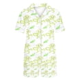 thumbnail image 3 of Jamicy Pyjamas Mignons pour Femmes Mode Décontractée Imprimé Manches Courtes Haut à Col avec Shorts Ensemble de Pyjama Confortable pour la Maison, 3 of 3