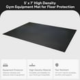 thumbnail image 3 of BalanceFrom 7x5 Feet High-Density Floor Mat for Home Gym Equipment, 1/4-Inch Thick PVC, 3 of 8