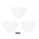 thumbnail image 3 of Minnieouse Bragas de seda de morera para mujer, 3 piezas, ropa interior, lencería Sexy, calzoncillos cómodos, pantalones cortos, diario para Ropa interior Blanco SG, 3 of 6