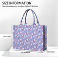 thumbnail image 3 of Large Capacity Tote Bag,Blue Butterfly Flower Pattern Handbag Fashion Luxury Tote Bag,15.7"x13"x 5.1" Inches,Laptop Compatible, 3 of 6