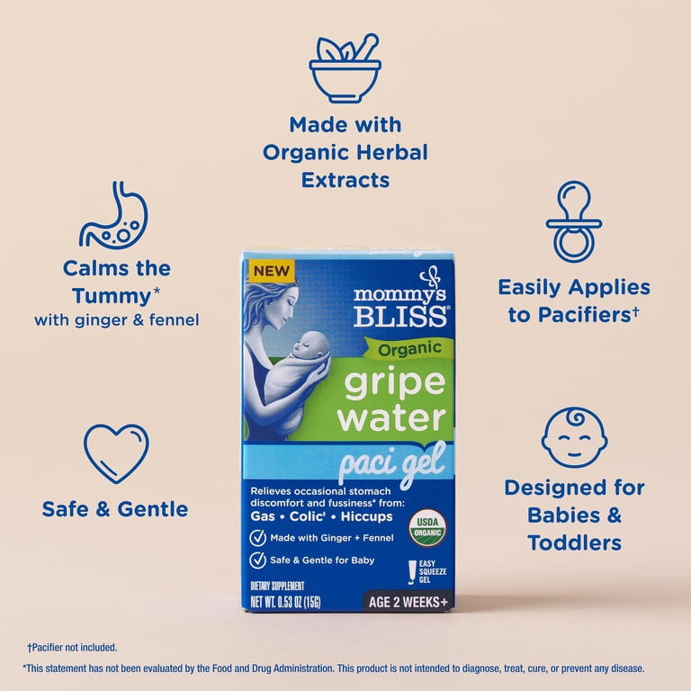 Mommy's Bliss Organic Gripe Water Paci Gel with Ginger and Fennel