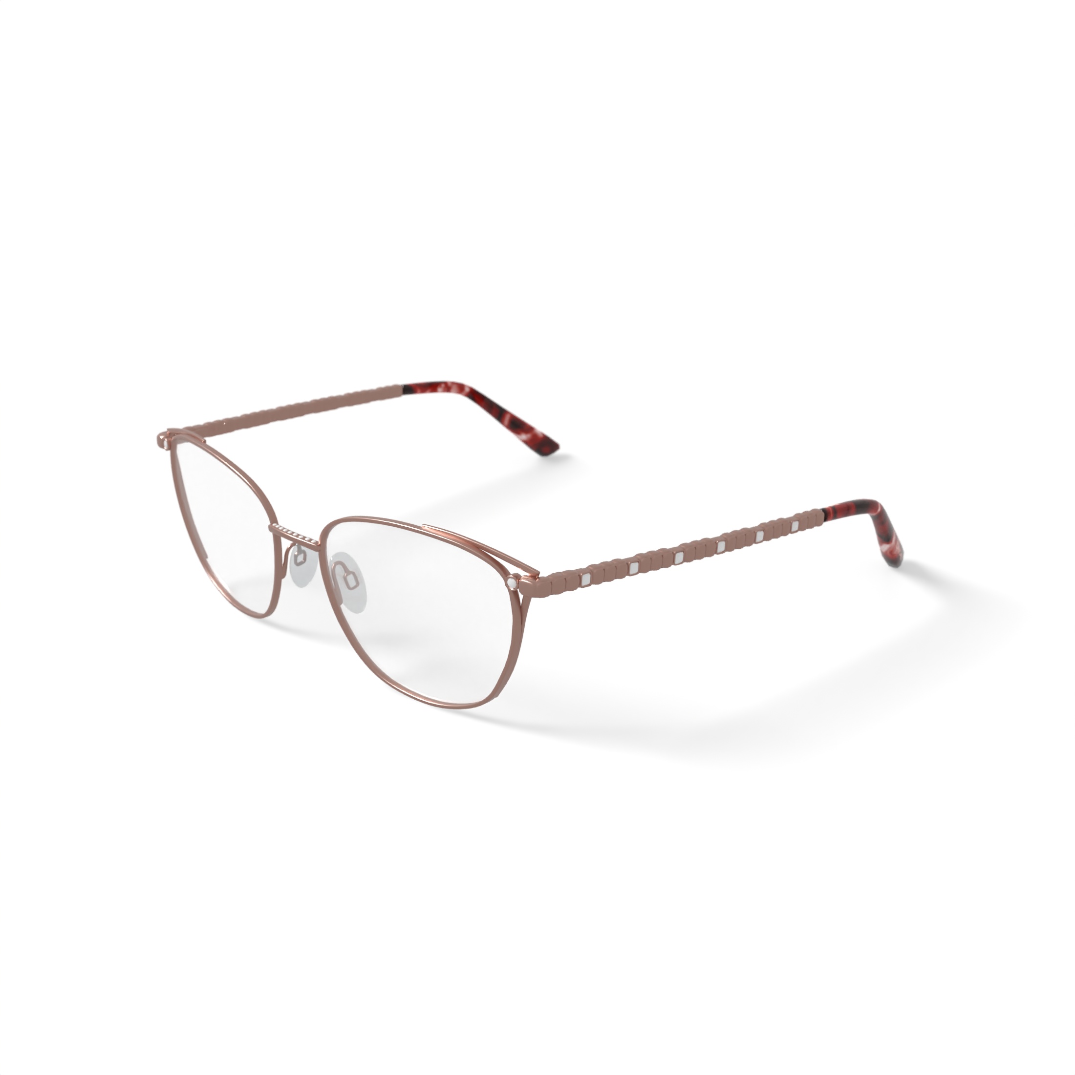 Bebe Women's BB4182 Prescription Eyeglasses with Case, Rose Gold