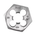 thumbnail image 1 of Troquel hexagonal Irwin Hanson de acero con alto contenido de carbono SAE de 5/8 pulgadas, 1 of 3
