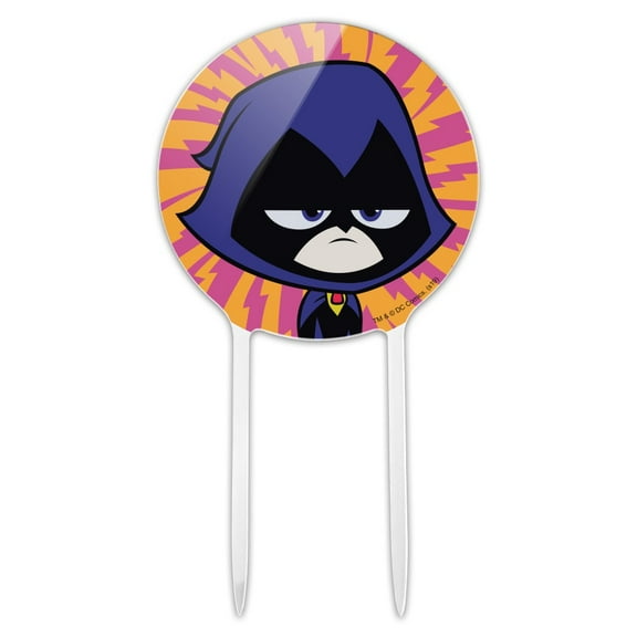 Acrylic Teen Titans Go! Raven Cake Topper Party Decoration for Wedding Anniversary Birthday Graduation