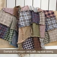 40 Primitive Plaid Homespun 5"x 5" PreCut Quilt Squares Charm Pack by