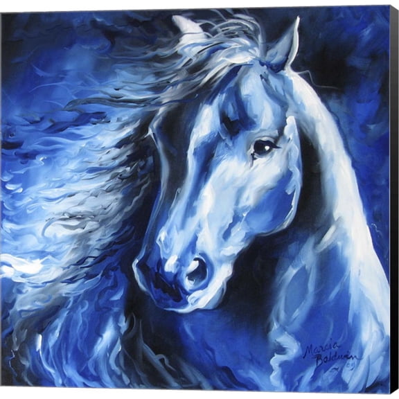 Blue Thunder by Marcia Baldwin, Canvas Wall Art, 12W x 12H