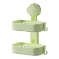 thumbnail image 2 of Caja de jabón con ventosa de plástico para Perfume, caja de jabón para lavabo del hogar, sin perforaciones, montada en la pared, 2 of 3