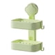 thumbnail image 2 of Caja de jabón de plástico con ventosa, caja de jabón para lavabo doméstico montada en la pared sin perforaciones, caja de jabón montada en la pared, 2 of 3