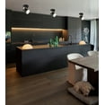 thumbnail image 3 of 43046A Eglo Lighting Hornwood - 1-Light Semi Flush - Black. Natural Finish - Black Exterior-White Interior Metal Shade, 3 of 4