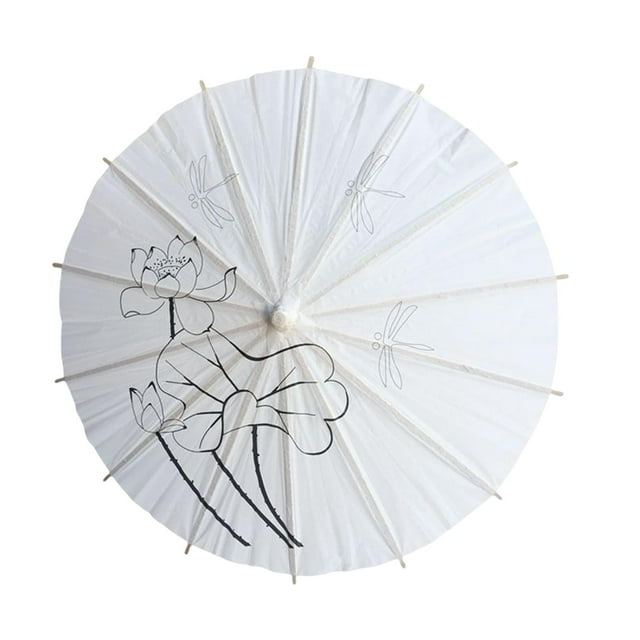 de papel Accesorios de fotografía Blanco Multifuncional Vintage Favor Sombrilla para Estilo A jinwen Sombrilla de papel