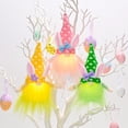thumbnail image 3 of Kearding Colgante de Pascua atmósferas temáticas muñeca sin rostro Animal DIY decoración de temporada estantería escaparate ornamento Kits de decoración para fiestas Verde, 3 of 6