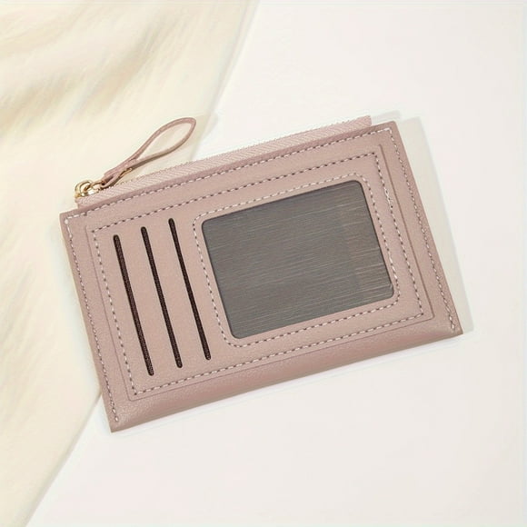 FNNMNNR Minimalist Slim PU Leather Wallet Credit Card Holder Stylish Portable Coin Purse for Everyday Use