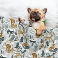 thumbnail image 3 of Naloa Winter Forest Animals Dog Blanket, 3 Sizes Cat Blanket for Indoor Cats Large Medium Small Dog Gifts-Large, 3 of 8